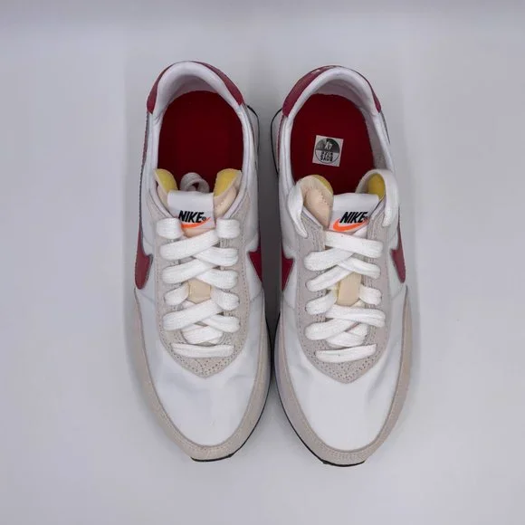 Nike Waffle Trainer 2 White / Gym Red - Black Womens Shoes - Picture 5 of 8